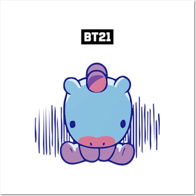 bt21 bts exclusive design 116 Wall Art by Typography Dose